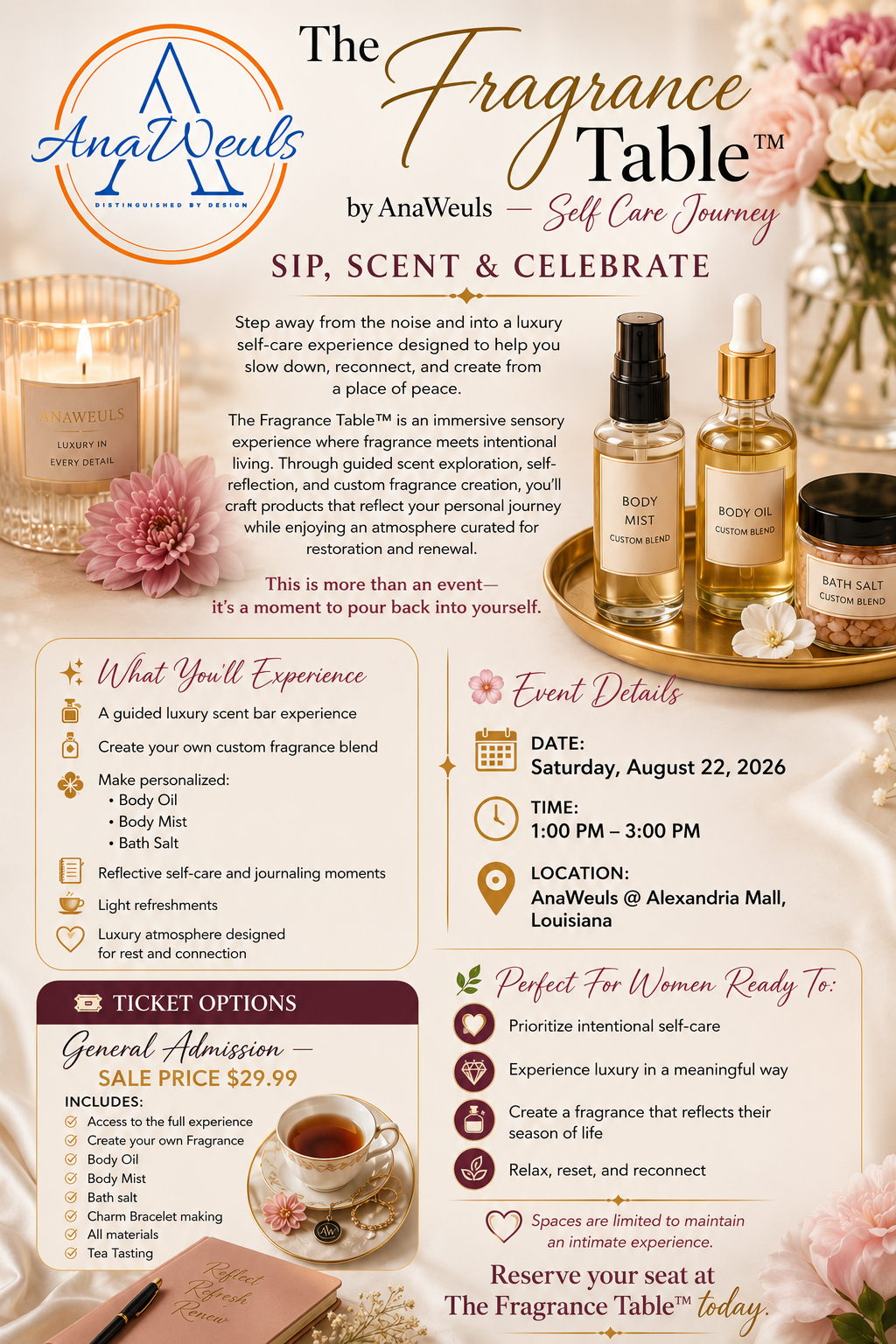 The Fragrance Table™ by AnaWeuls — Self Care Journey