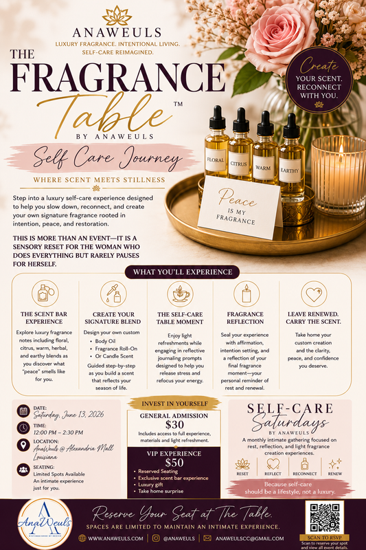 The Fragrance Table™ by AnaWeuls — Self Care Journey